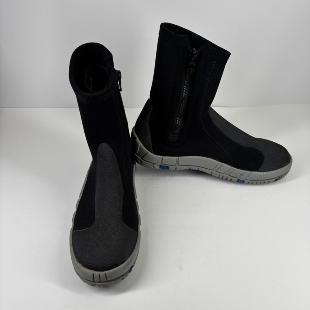 L.L.Bean Vortex Men's US 7 Black Neoprene Wetsuit Side-Zip Waterproof Water Boot - Picture 14 of 16